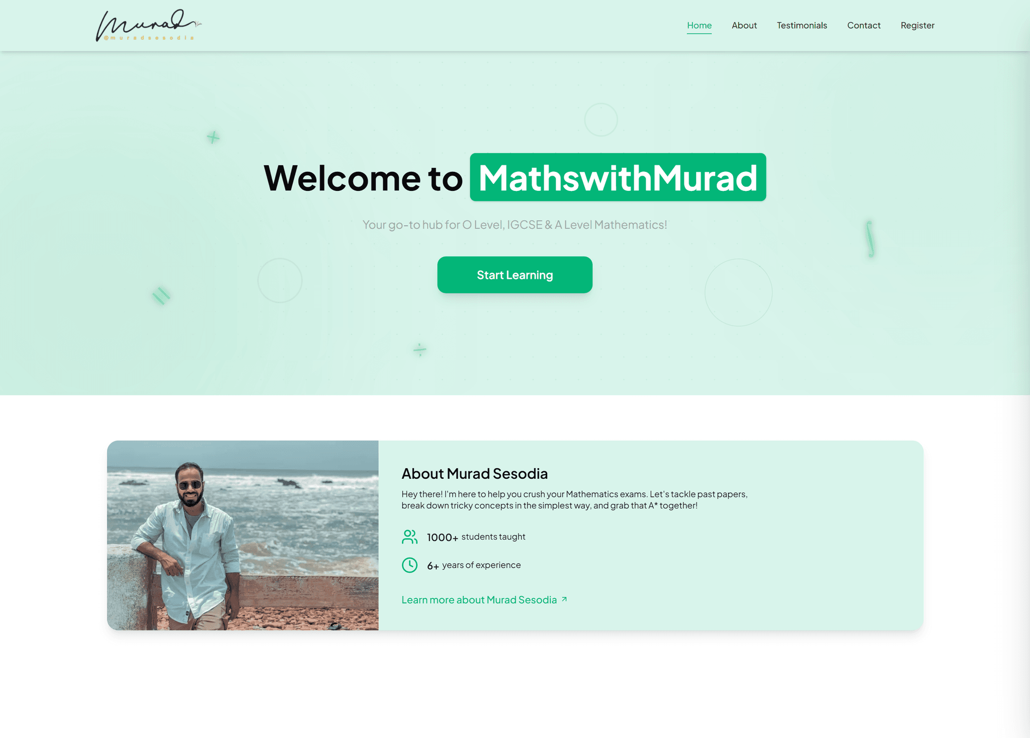 Teacher Homepage