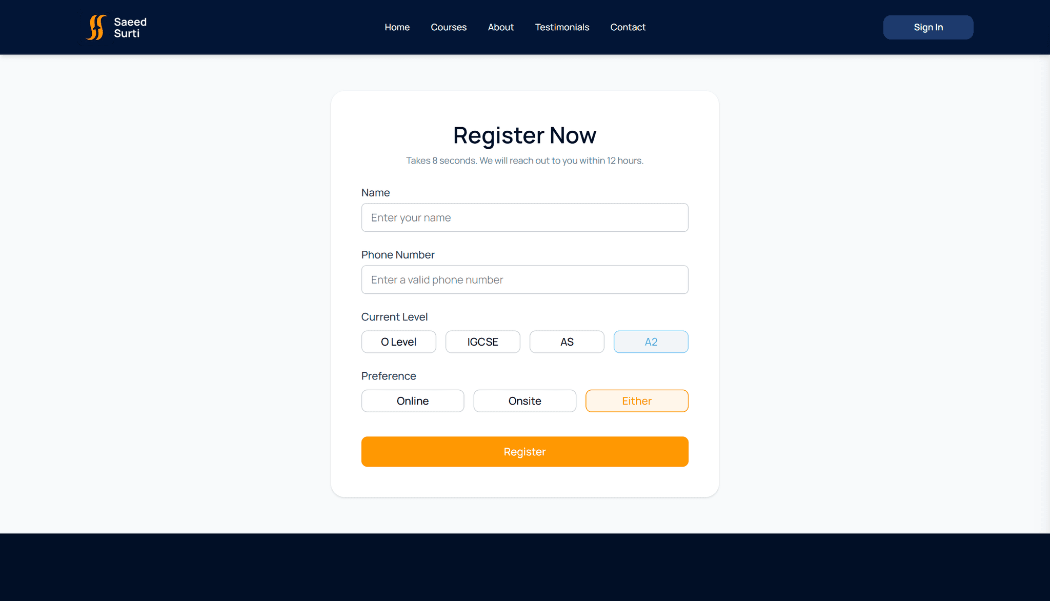 Registrations